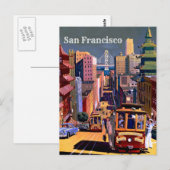 Vintage-briefkaart - San Francisco California Briefkaart (Voorkant / Achterkant)