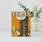 Vintage briefkaart Texas USA (Staand voorkant)