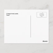 Vintage briefkaart Texas USA (Achterkant)