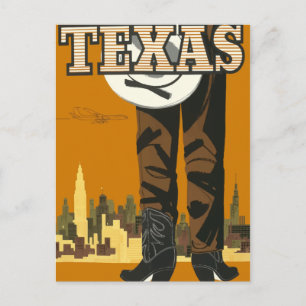 Vintage briefkaart Texas USA