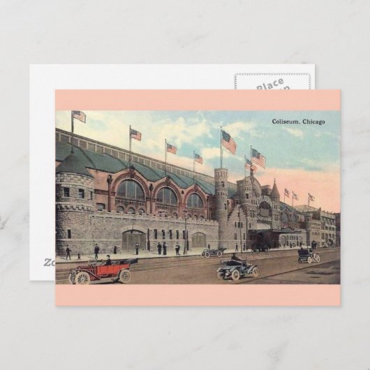 Vintage Briefkaart uit Chicago (Voorkant / Achterkant)