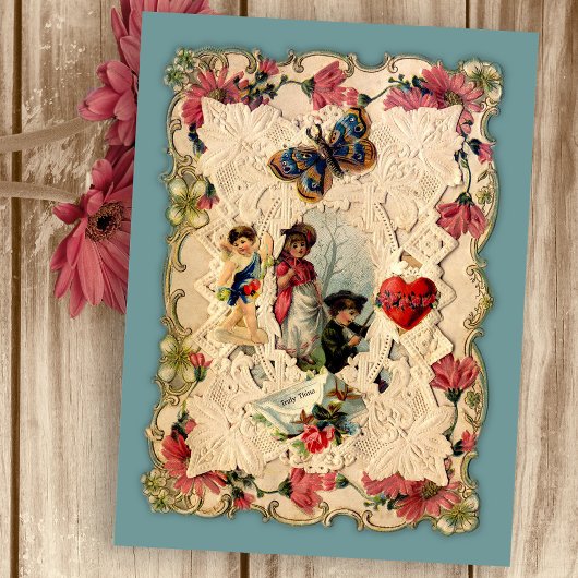 Vintage Briefkaart Valentijn