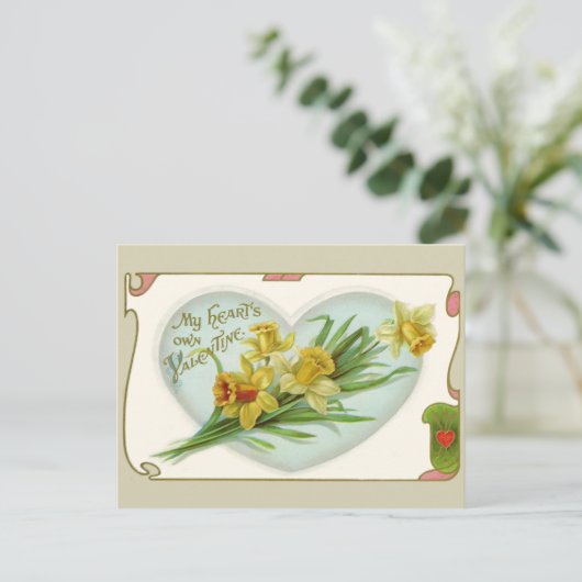 Vintage Briefkaart Valentijn (Staand voorkant)