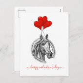 Vintage Briefkaart Valentijnsdag (Voorkant / Achterkant)