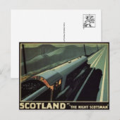 Vintage Briefkaart van stoomlocomotieven (Voorkant / Achterkant)