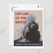 Vintage Briefkaart van stoomlocomotieven (Voorkant / Achterkant)