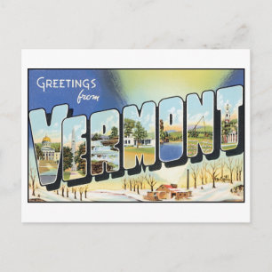 Vintage Briefkaart Vermont