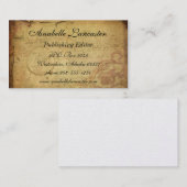 Vintage Briefkaart Visitekaartje (Voorkant / Achterkant)