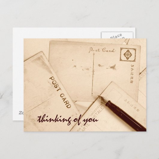 Vintage Briefkaarten Briefkaart (Voorkant / Achterkant)