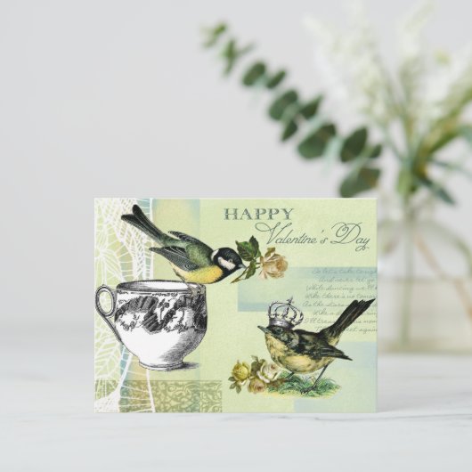 Vintage Briefkaarten van Valentijnsdag (Staand voorkant)