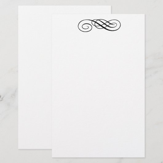 Vintage briefpapier (Voorkant / Achterkant)