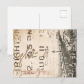 Vintage Brighton Pier Foto Briefkaart (Voorkant / Achterkant)