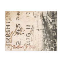 Vintage Brighton Pier Foto Briefkaart