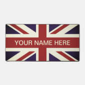Vintage British Union Jack flag custom Bureaumat (Voorkant)
