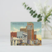 Vintage, Broad Street, Augusta, Georgia Briefkaart (Staand voorkant)