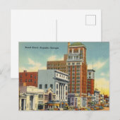 Vintage, Broad Street, Augusta, Georgia Briefkaart (Voorkant / Achterkant)