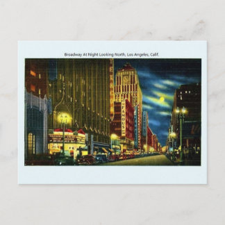 Vintage Broadway Los Angeles California Briefkaart