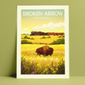 Vintage Broken Arrow Oklahoma Briefkaart
