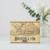 Vintage Brooklyn Briefkaart (Staand voorkant)