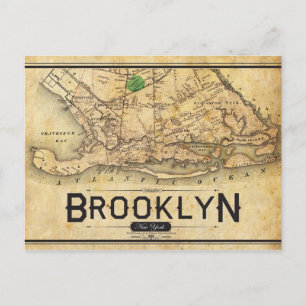Vintage Brooklyn Briefkaart