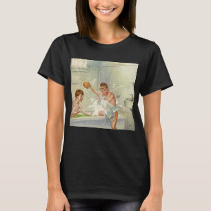 Vintage Brothers, Kinderen, Jongens Spetteren in B T-shirt
