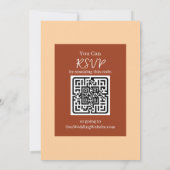 Vintage Brown and Cream Retro Photo Wedding Kaart (Achterkant)