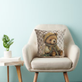 Vintage Brown Teddy Bear Kussen (Stoel)