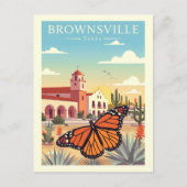 Vintage Brownsville Texas Briefkaart (Voorkant)