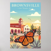 Vintage Brownsville Texas Poster (Voorkant)