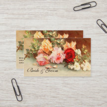 Vintage bruiloft, Antiek Rozen Bloemen Stilleven