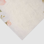 Vintage Bruiloft Antiek Tuin Roos Bloemen Tissuepapier (Detail)