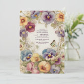 Vintage bruiloft Art Nouveau van Mucha Kaart (Staand voorkant)