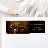 vintage bruiloft belt roest verlofpartij etiket (Insitu)