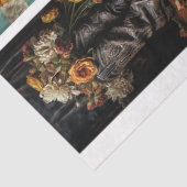 Vintage bruiloft Bloemen Cowboy laarzen Decoupage Tissuepapier (Detail)