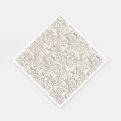 Vintage bruiloft Bloemen Witte kant Servet (Hoek)