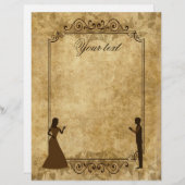 Vintage bruiloft Bride Groom eens per keer (Voorkant / Achterkant)