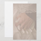 Vintage bruiloft briefpapier (Voorkant / Achterkant)