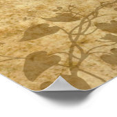 Vintage bruiloft bruid bruidegom Gelukkig ooit na Poster (Hoek)