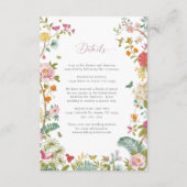 Vintage bruiloft Detail Kaart (Voorkant)