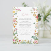 Vintage bruiloft Detail Kaart (Staand voorkant)