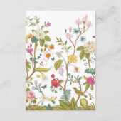 Vintage bruiloft Detail Kaart (Achterkant)