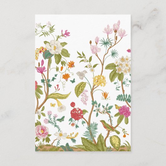 Vintage bruiloft Detail Kaart (Achterkant)