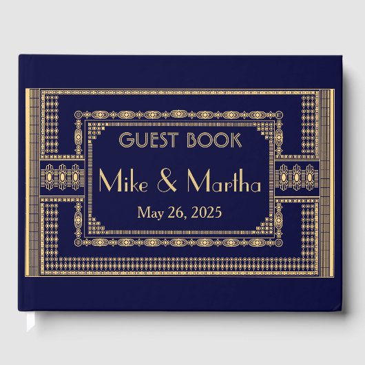 Vintage bruiloft gastenboek (Voorkant)