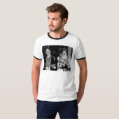 Vintage bruiloft Happy Bride T-shirt (Voorkant volledig)