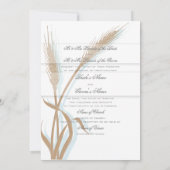 Vintage bruiloft kaart (Achterkant)