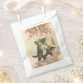 Vintage bruiloft katten, bedankzakje (Geknipt)