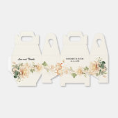 Vintage bruiloft Lotus Bloem Bedankdoosjes (Uitgevouwen)