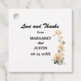 Vintage bruiloft Lotus Bloem Bedankjes Labels