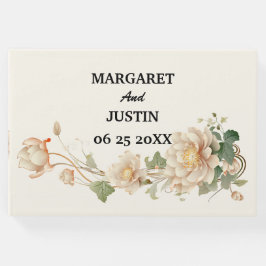 Vintage bruiloft Lotus Bloem Gastenboek