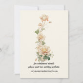 Vintage bruiloft Lotus bloem Save The Date (Achterkant)